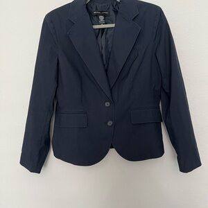 New York & Company Blue Tailored Blazer